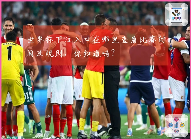 世界杯下注入口在哪里查看比赛时间及规则,你知道吗?