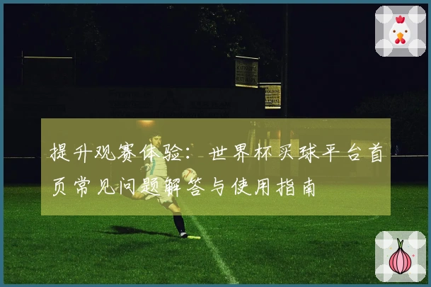 提升观赛体验:世界杯买球平台首页常见问题解答与使用指南